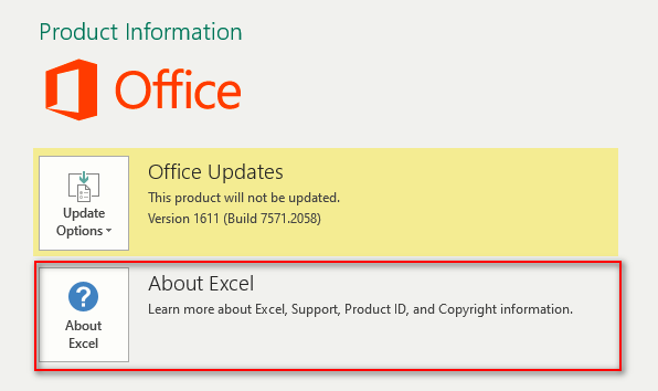 Hướng dẫn cách kiểm tra phiên bản của Excel mà bạn đang sử dụng