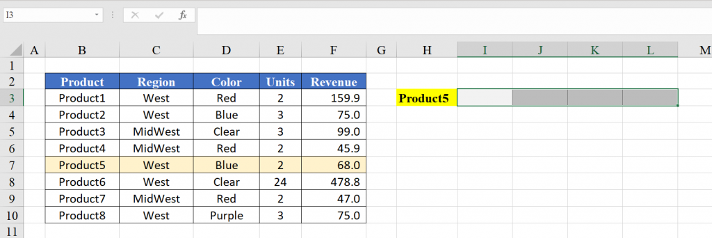 Hướng dẫn sử dụng hàm VLOOKUP trả về mảng giá trị trong Excel