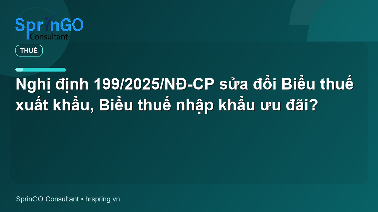 Nghị định 199/2025/NĐ-CP sửa đổi Biểu thuế xuất khẩu, Biểu thuế nhập khẩu ưu đãi?