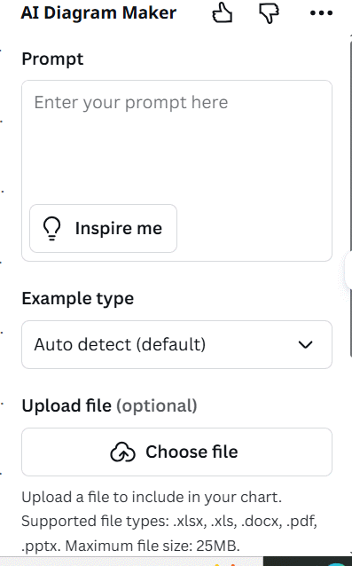 Ứng dụng AI Diagram Maker trên Canva