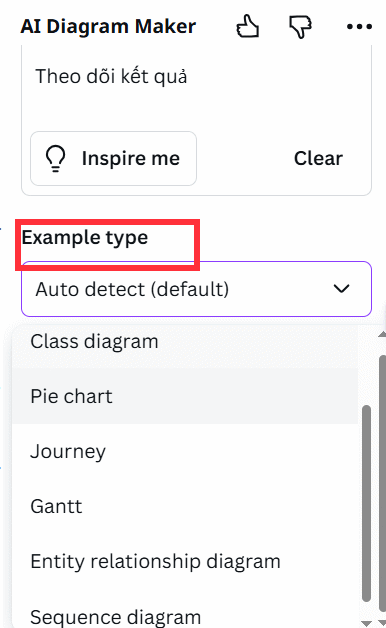 Ứng dụng AI Diagram Maker trên Canva