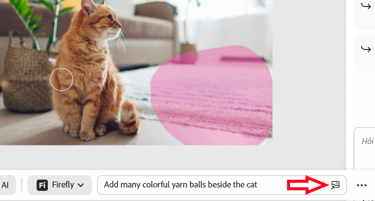 Mô tả thêm chi tiết vào ảnh Adobe Photoshop online
