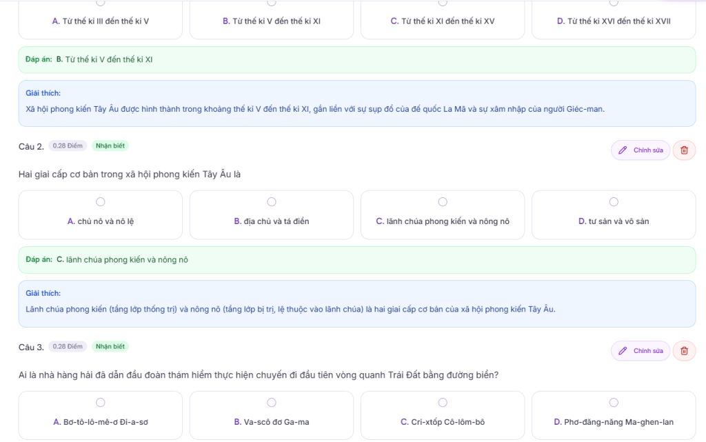 Đề thi từ AutoExam.ai