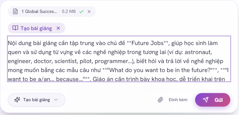 Câu lệnh soạn giáo án