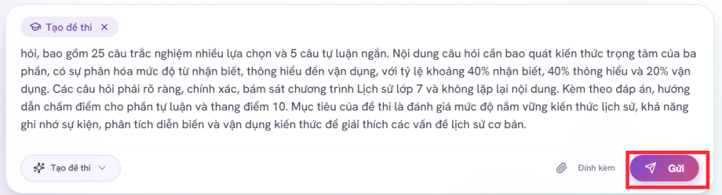 Nhập mô tả đề thi trên AutoExam.ai
