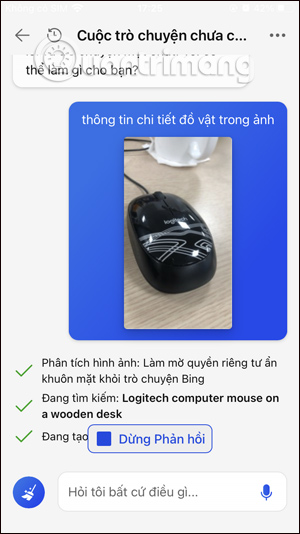 Phân tích hình ảnh trên Bing Chat