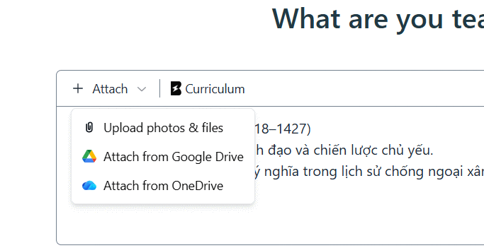 Nội dung kiến thức
