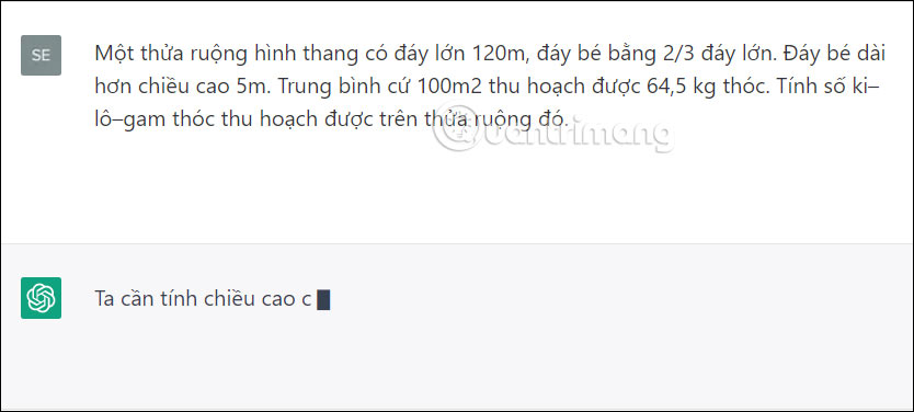 Cách dùng Chat GPT giải toán 