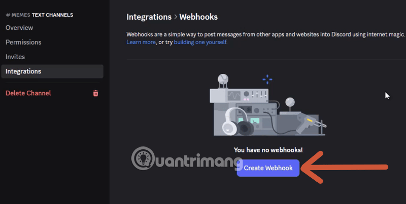 cách sử dụng webhook discord