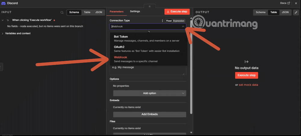cách dùng discord webhook trên n8n