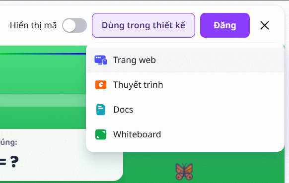 Xuất game đập chuột trên Canva AI