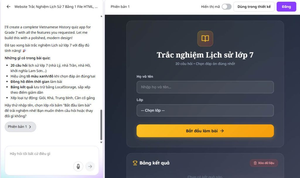 Trang web Canva AI