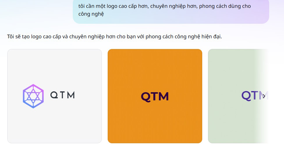 Thay đổi lại logo tạo trên Canva AI 