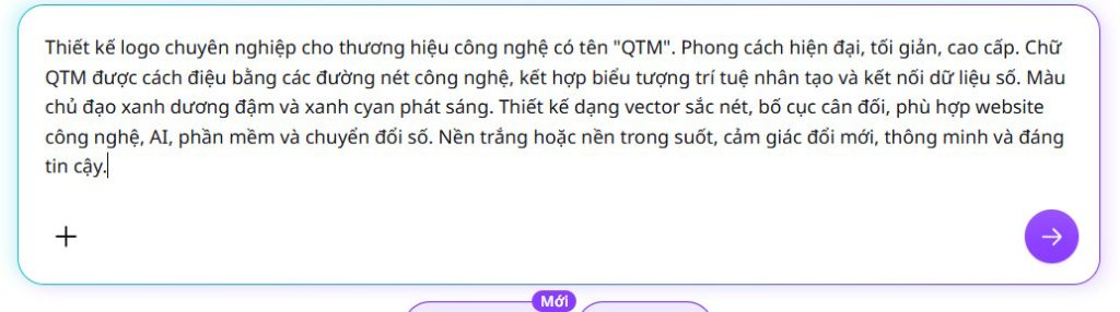 Câu lệnh mô tả tạo logo trên Canva AI 