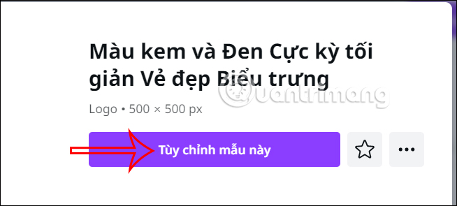 Tùy chỉnh mẫu trên Canva