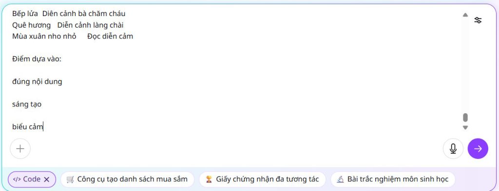 Code tạo trò chơi trên Canva AI
