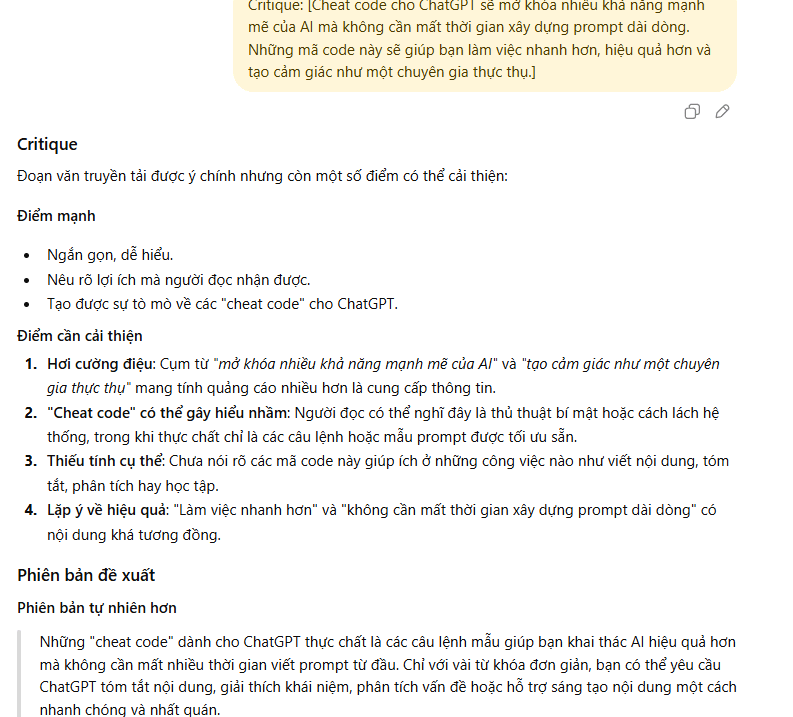 Critique: [Nội dung cần góp ý]