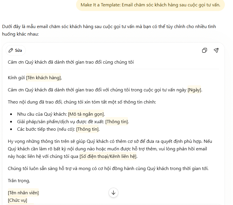 Make It a Template: [Ví dụ hoặc quy trình]