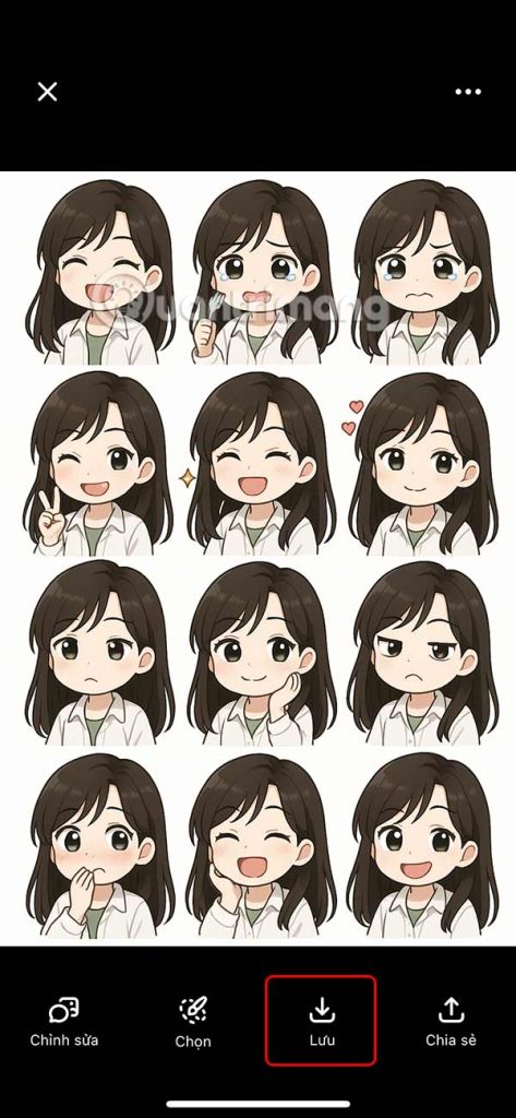 Lưu sticker trên ChatGPT