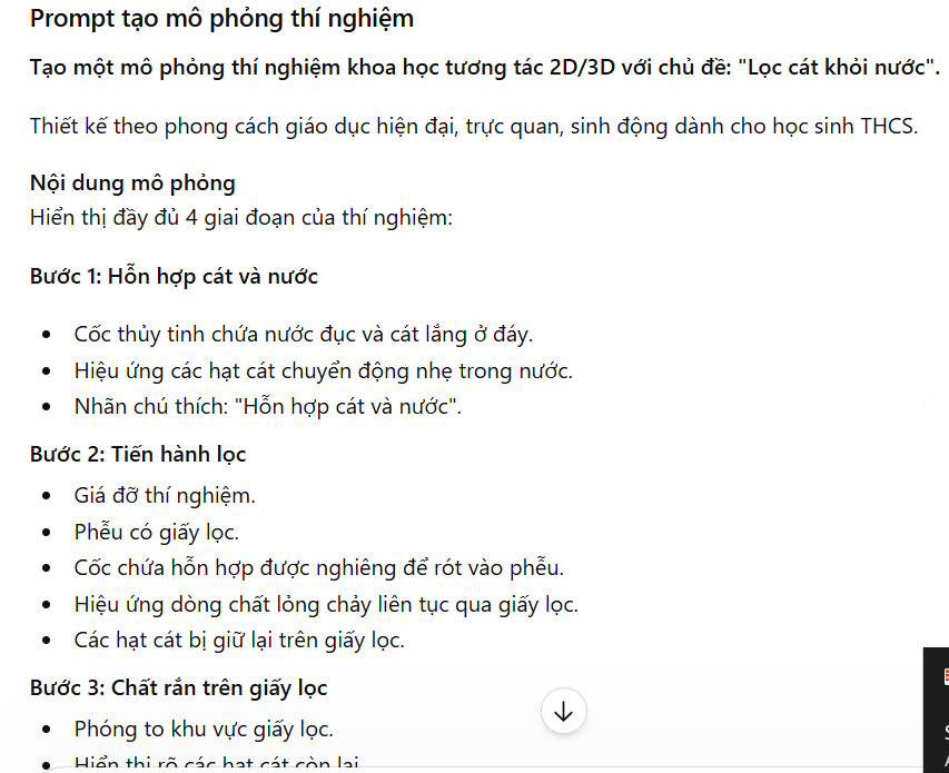 Câu lệnh triển khai thí nghiệm lên ChatGPT