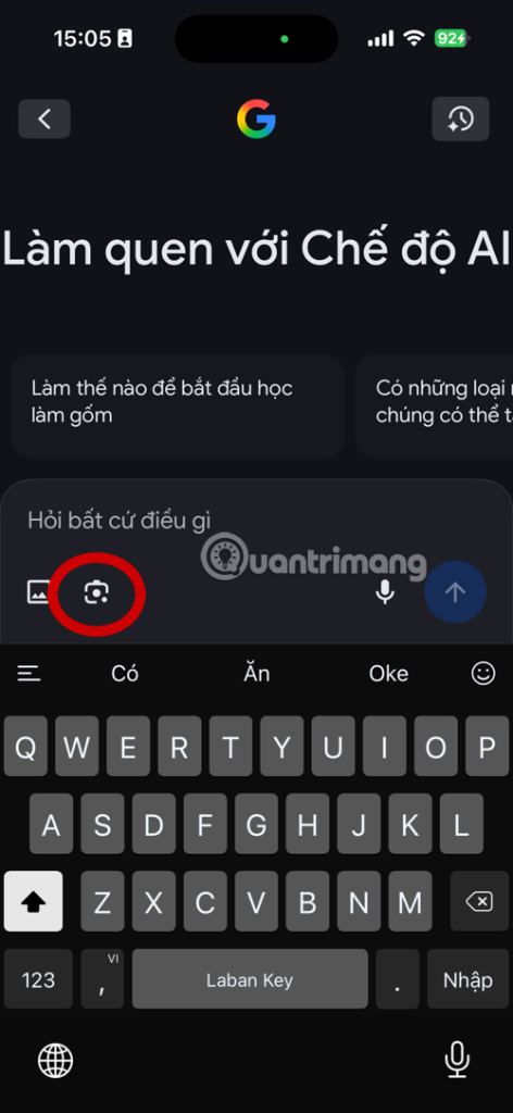 chế độ AI Google mới