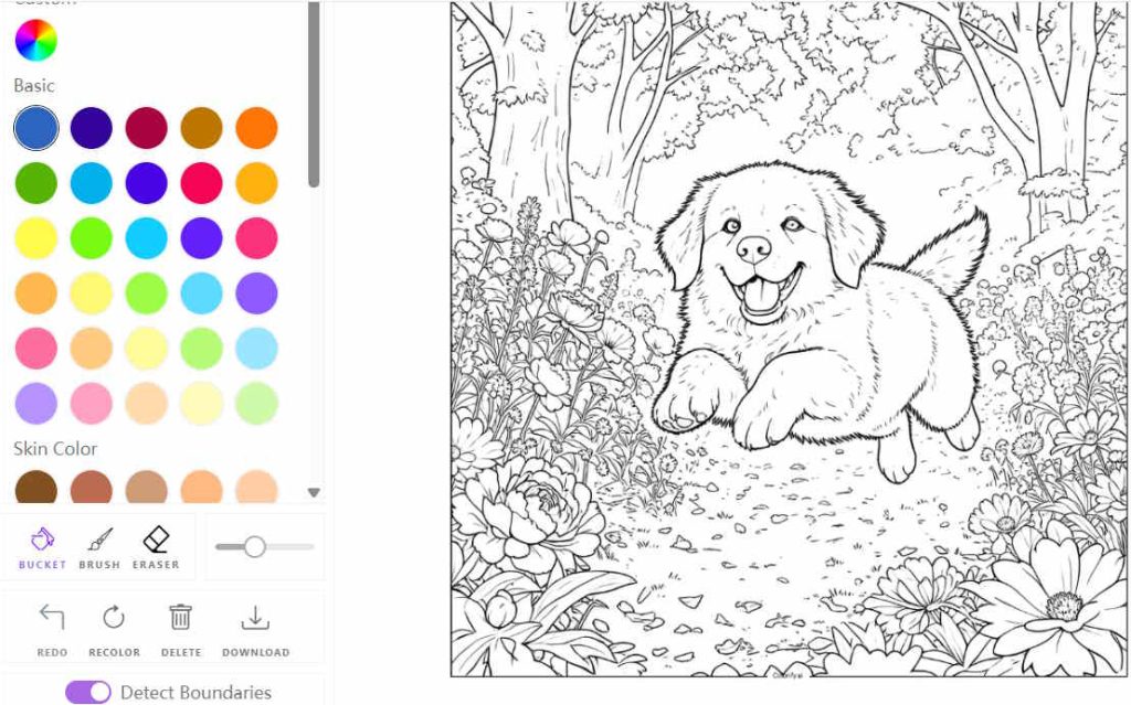 Tranh tô màu trên Colorify AI