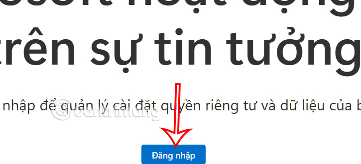 Đăng nhập Microsoft