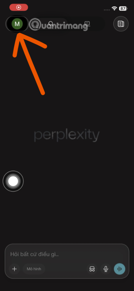 đổi mô hình bản đồ trong perplexity 