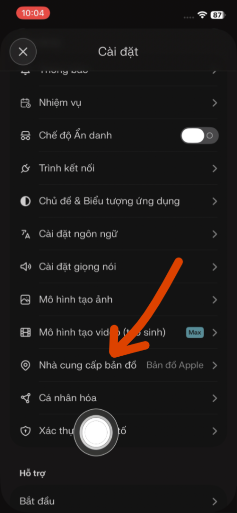 đổi dữ liệu bản đồ perplexity 