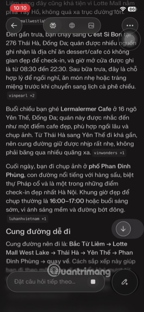 đổi dữ liệu bản đồ perplexity 