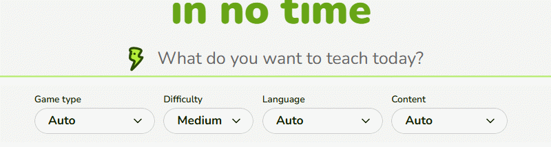 Chỉnh trò chơi tạo trên Educaplay