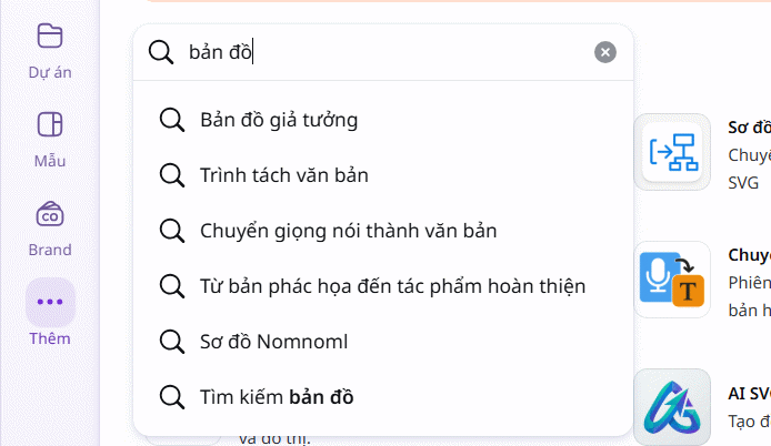 Ứng dụng bản đồ trên Canva