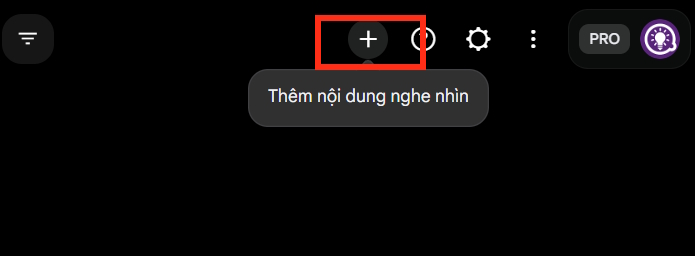 Tạo cảnh mới trên Flow