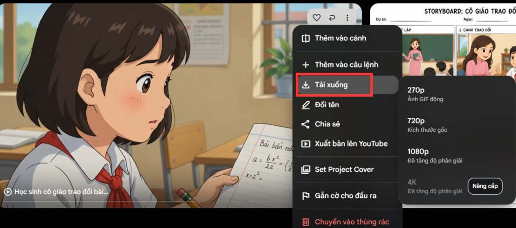 Tải video trên Flow