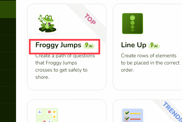 Froggy Jumps trên Educaplay