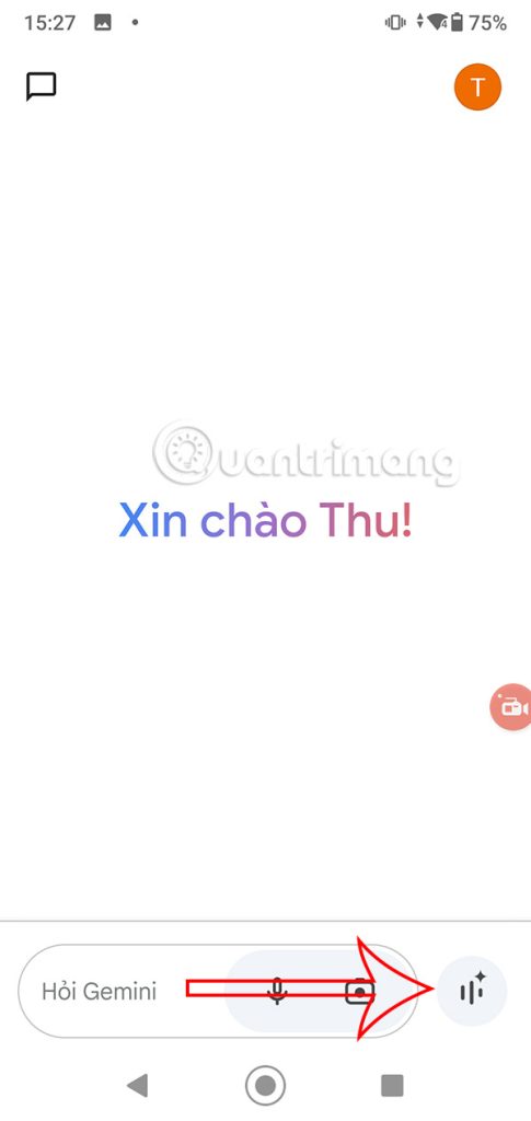 Giao diện Gemini 