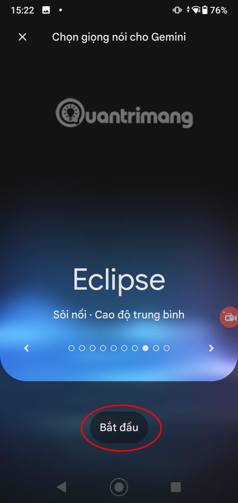 Sử dụng Gemini Live