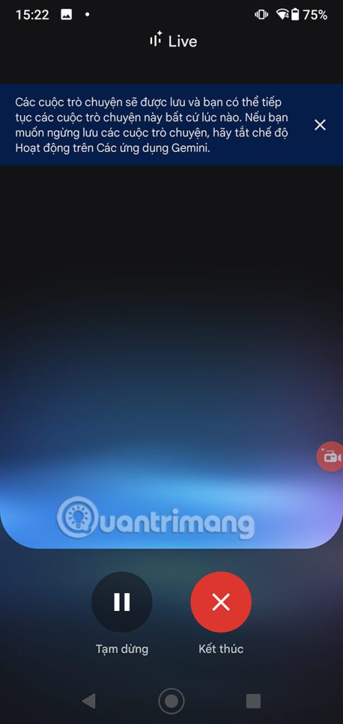 Sử dụng Gemini Live
