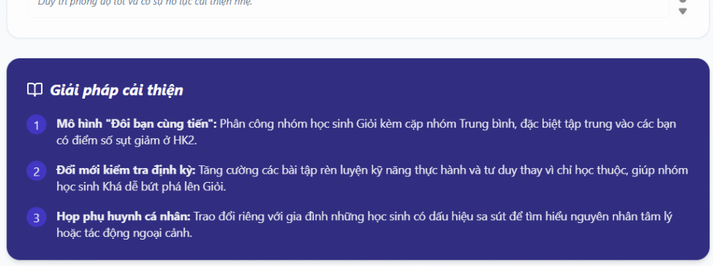 Biện pháp cải thiện qua điểm số trên Gemini