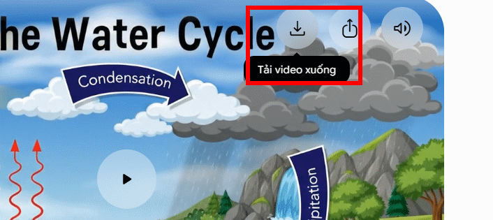 Tải video infograpghic trên Gemini