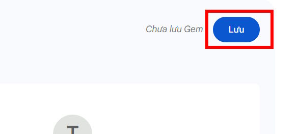 Lưu trợ lý AI trên Gemini
