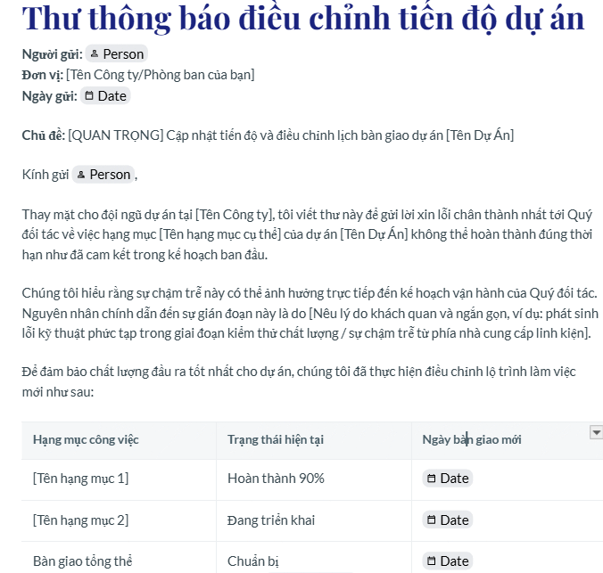 Tài liệu Google Docs tạo bằng Gemini