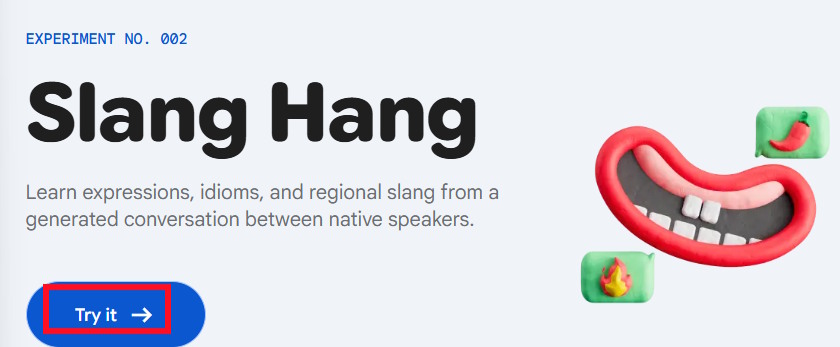 Slang Hang trên Google Labs
