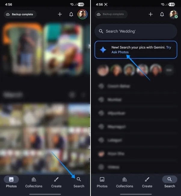 Tính năng tìm kiếm AI trên Google Photos