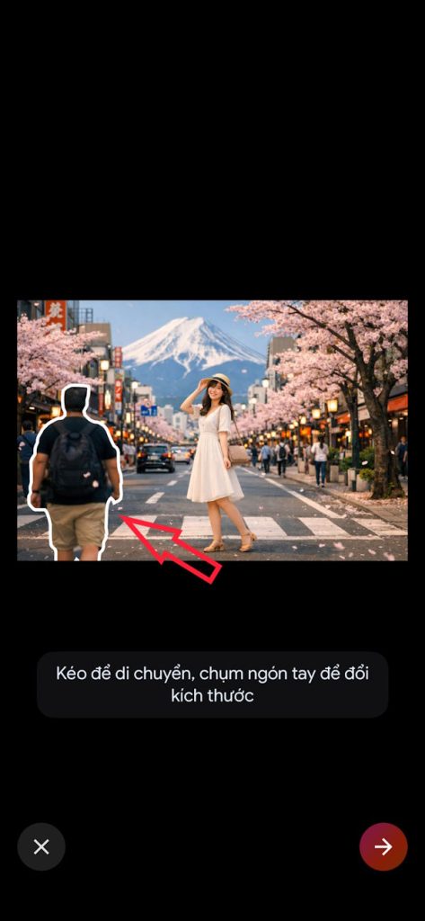 Phóng to đối tượng bằng AI Google Photos