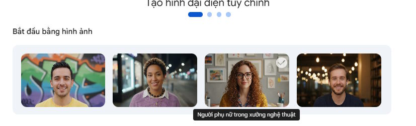 Chọn ảnh đại diện có sẵn trên Google Vids