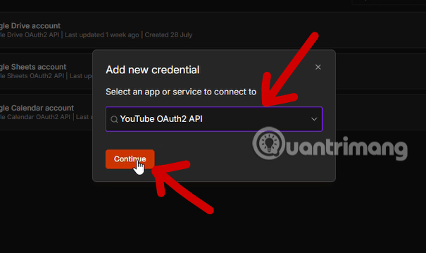 kích hoạt YouTube Data API v3