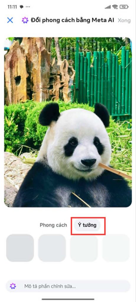 Ý tưởng chỉnh ảnh bằng AI