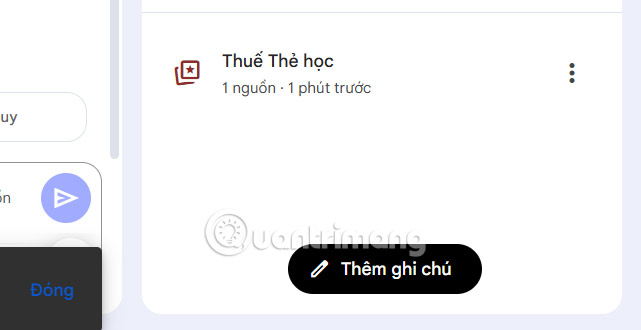 Xem thẻ ghi nhớ tạo trên NotebookLM