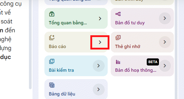 Thiết lập Báo cáo cuộc họp trên NotebookLM